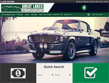 Tablet Screenshot of greatlakesautosports.com